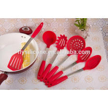 Factory Supplier LFGB Standard Silicone Heat Resistant Durable Silicone For 6pcs Set Kitchen Utensil Set